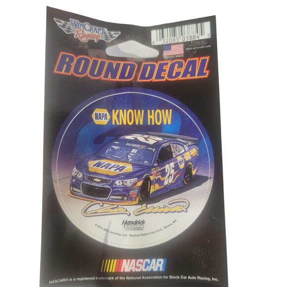 Set of 9 Chase Elliott NASCAR Decals, Round & Rectangle 2014 - Picture 7 of 13